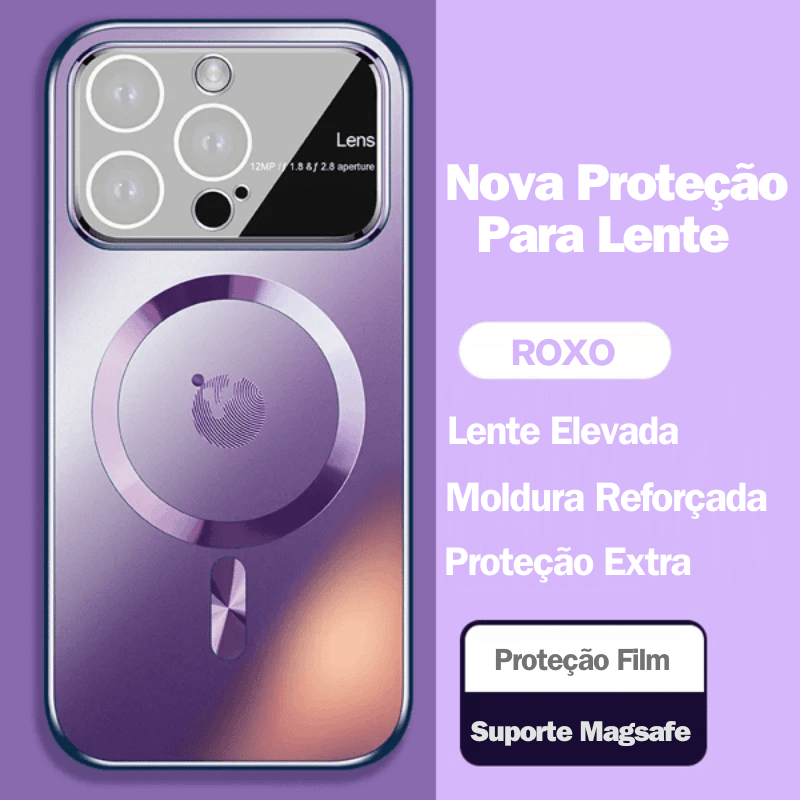 Capa de telefone de vidro AG magsafe para iPhone 15/14/13/12
