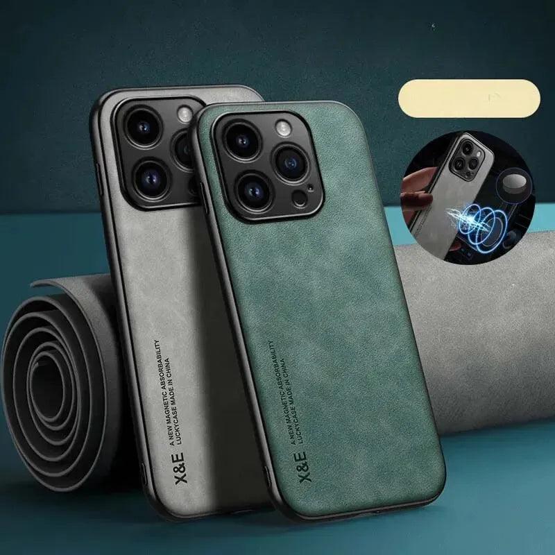 Capa de Couro para iPhone XeE