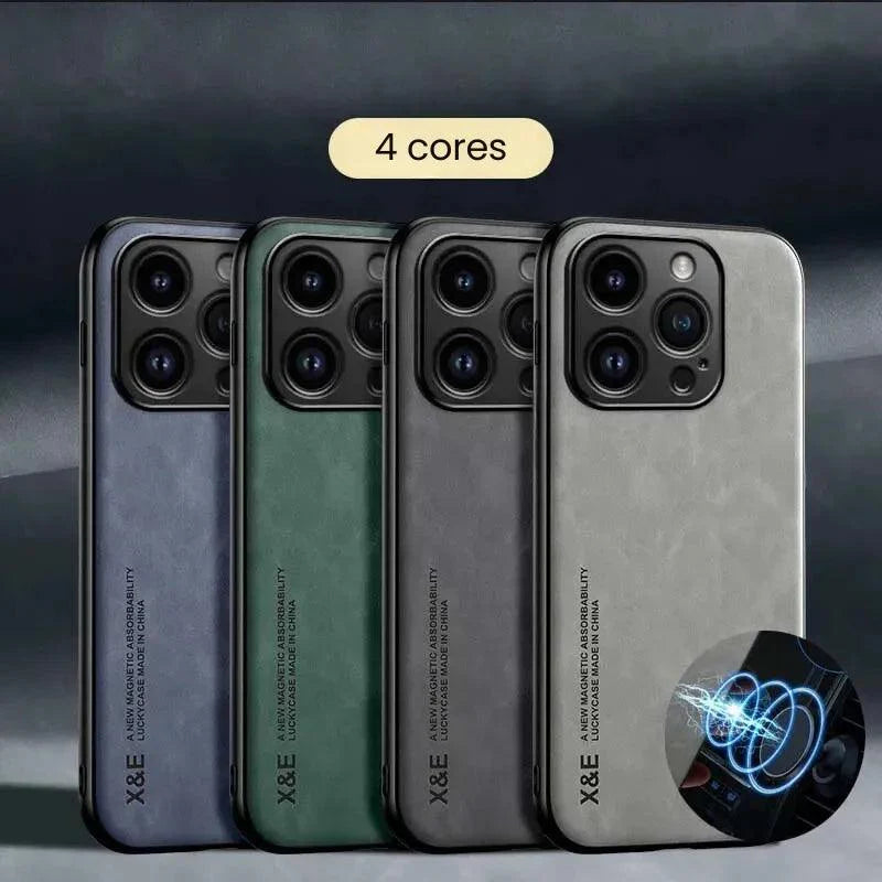 Capa de Couro para iPhone XeE
