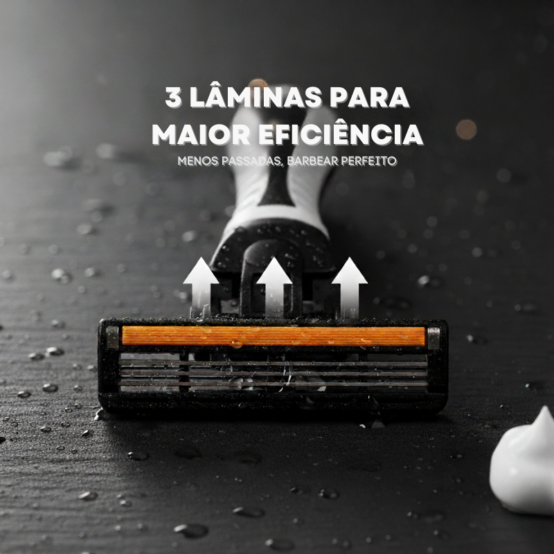 Aparelho de Barbear Z3 + 18 lâminas refil - Kit Promocional