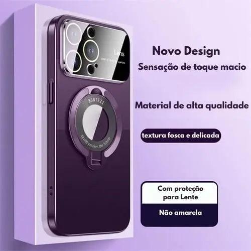 Case para Iphone com suporte magnético