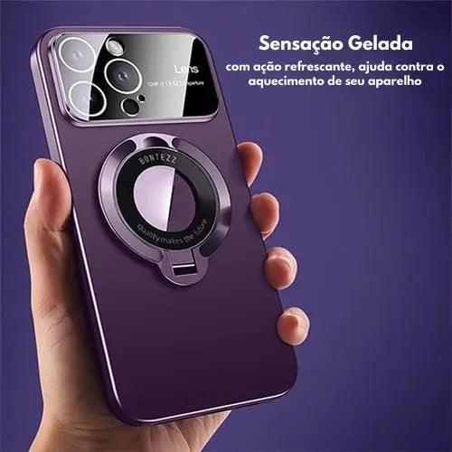 Case para Iphone com suporte magnético