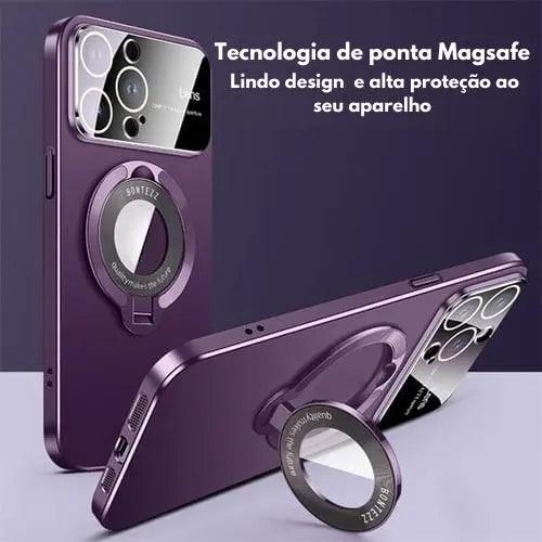 Case para Iphone com suporte magnético