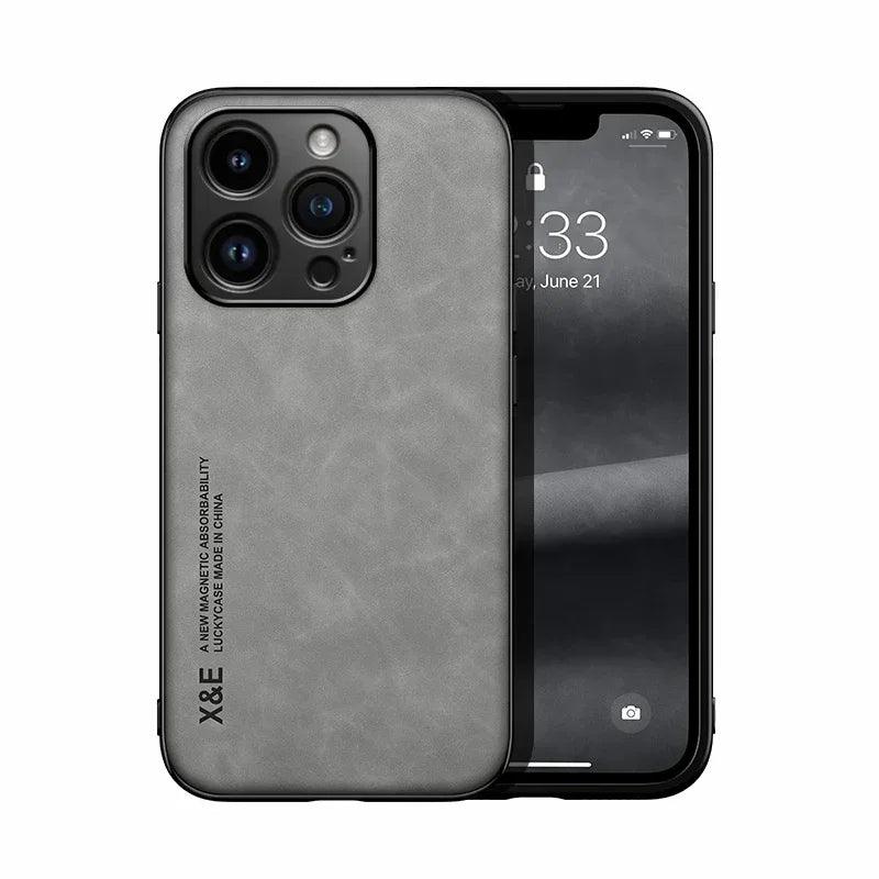 Capa de Couro para iPhone XeE