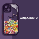 Novidade, capa protetora anti-queda fofa e requintada para celular